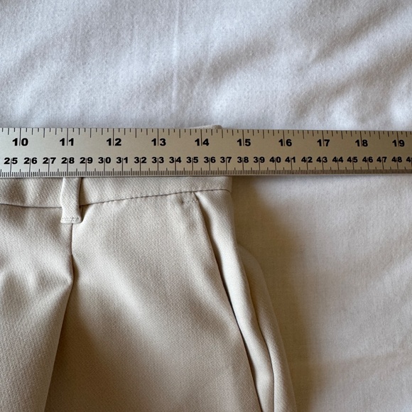 Old Navy Extra High Rise Taylor Wide Leg Trousers Cream Size Small Office Career - Picture 10 of 14